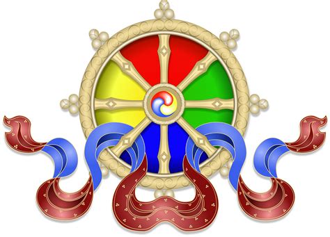 Download Buddhist Dharma Wheel Royalty Free Stock Illustration Image