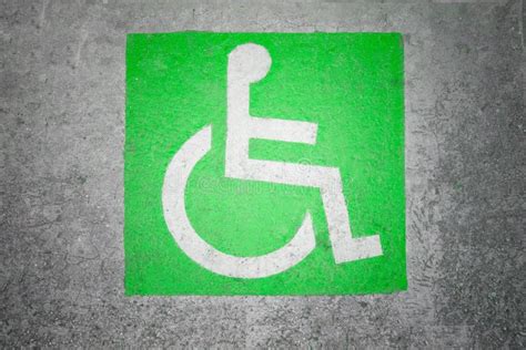 Handicapped Parking Spot Marking Stock Photo Image Of Road
