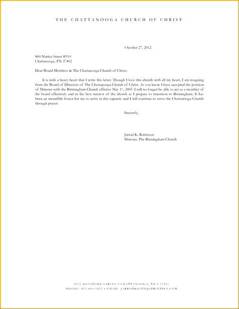 Printable Power Of Attorney Resignation Letter Template