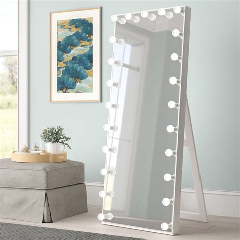 Geekhouse hollywood tabletop lighted mirror with 10x magnification similar to earlier products, chende's vanity mirror with lights also come with dimmable function. Floor Length Mirror With Lights - Walesfootprint.org
