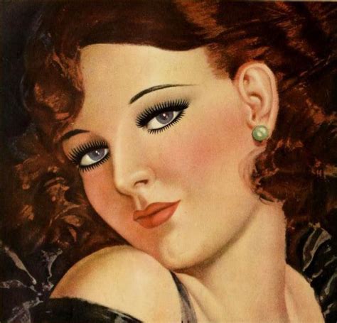 Captivating Eye Makeup From A 1932 Maybelline Cosmetics Ad 1930s