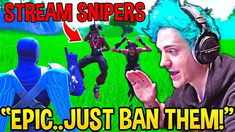 Ninja Demands Help From Epic Games As Stream Snipers Are Worse Than