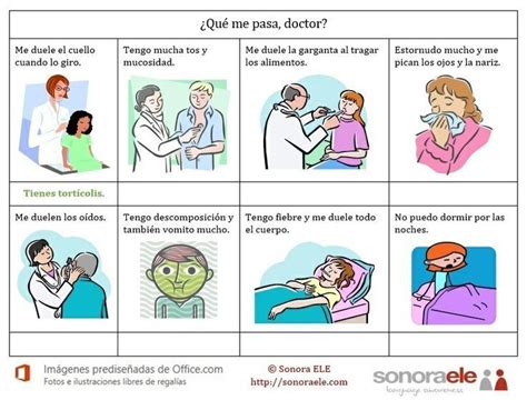 La Salud Las Medicinas El Médico Ficha Vocabulaire Espagnol