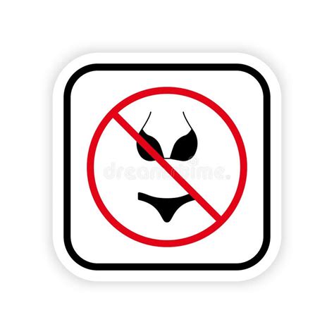 Prohibited Swimwear Stock Illustrations 50 Prohibited Swimwear Stock