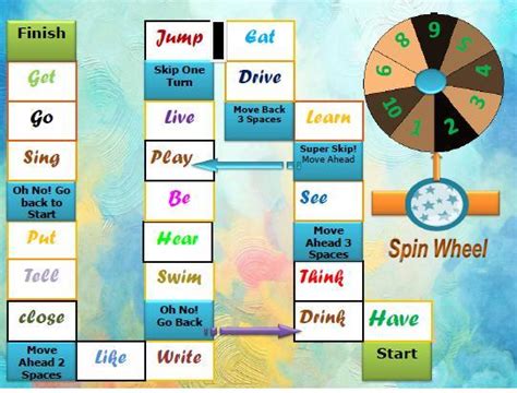 Past Simple Interactive Boardgame