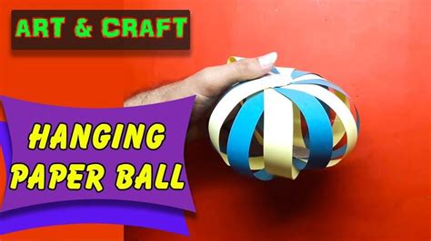 Diy Hanging Paper Ball How To Make Easy Hanging Paper