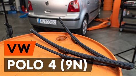 How To Change Wipers Blades Window Wipers VW POLO 4 9N TUTORIAL