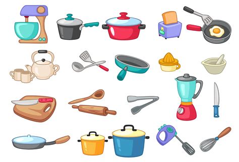 Kitchen Utensils Vector Illustration 534411 Vector Art At Vecteezy