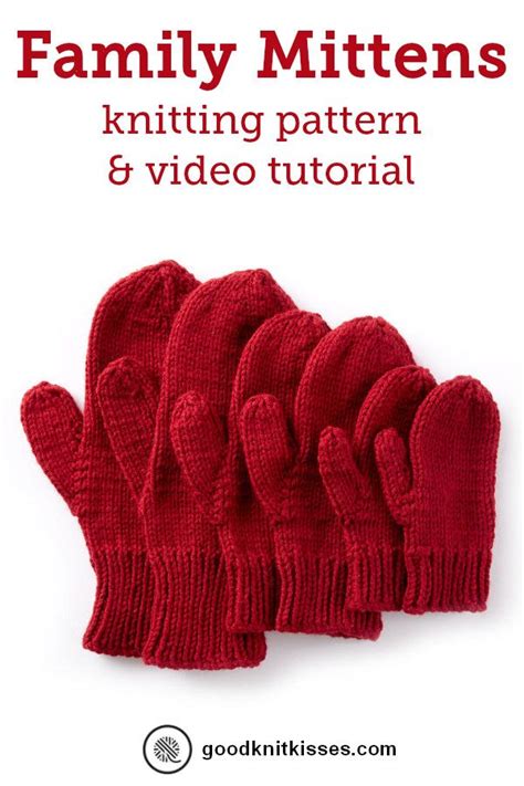 Shop recommended products from goodknitkisses on amazon.com. Family Mittens | Knitted mittens pattern, Loom knitting ...