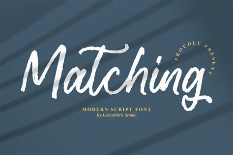 Matching Font By Letterfabric · Creative Fabrica