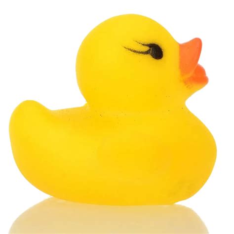 20pcs Lots Yellow Baby Children Bath Toys Cute Rubber Squeaky Duck