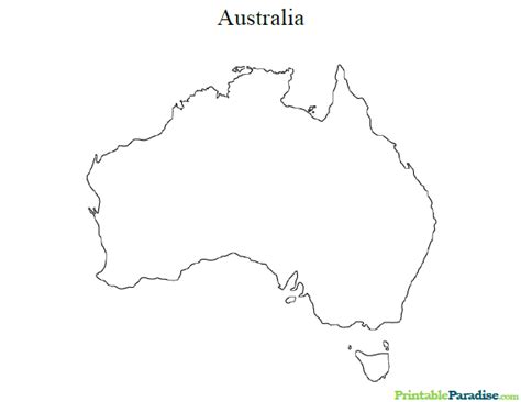 Lines are also available with the model. Printable Map of Australia - Continent Map