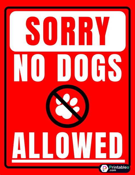 25 No Dogs Allowed Sign Download Printable Pdfs