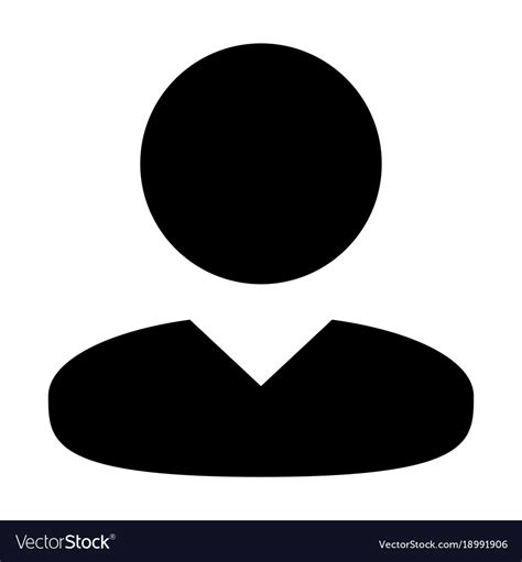 User Icon Male Person Symbol Profile Avatar Sign Vector Image