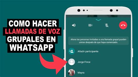 Como Hacer Llamadas De Voz Grupales En Whatsapp Youtube