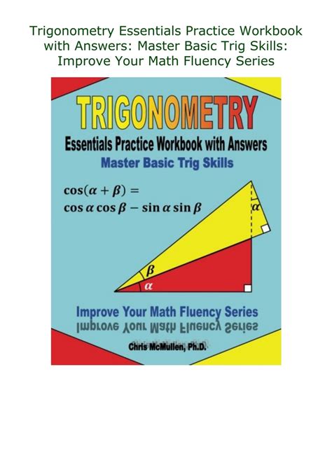 DownloadPDF Trigonometry Essentials Practice Workbook with Answers