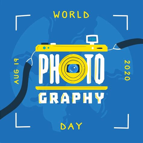 Hand Drawn World Photography Day Free Vector