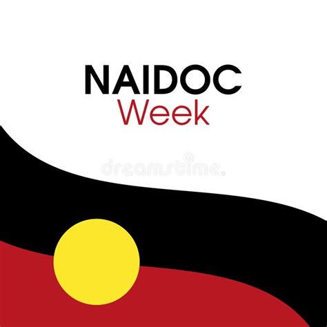 Naidoc Week Poster With Australian Aboriginal Flag Vector Abstract My Xxx Hot Girl
