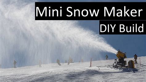 Diy Snow Maker Build Youtube
