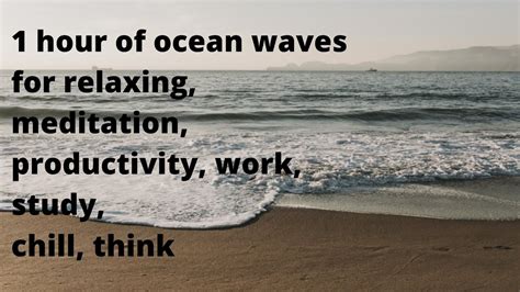 Ocean Waves 1 Hour Nature Sounds For Relaxing Meditation