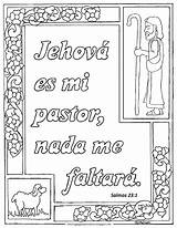 Pastor Colorear Coloring Mi Es Jehova Salmos Psalm Colouring Imprimir Verse Kid sketch template