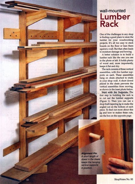 2817 Lumber Rack Plans Workshop Solutions Lumber Rack Carpentry