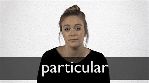 How To Pronounce Particular In British English Youtube