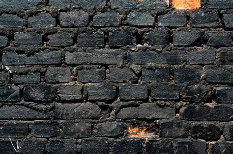Black Wall Brick Texture Hd Wallpaper Wallpaper Flare