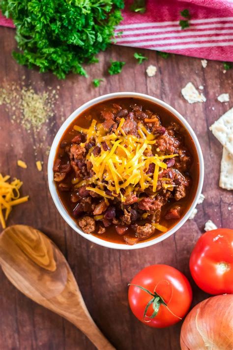 The Best Ground Beef Chili Easy Stovetop Recipe In Best Easy Chili Recipe Beef Chili