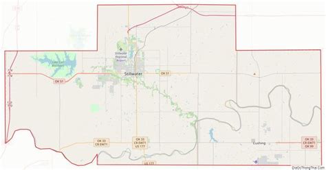 Street Map Of Payne County Oklahoma Map Street Map Oklahoma