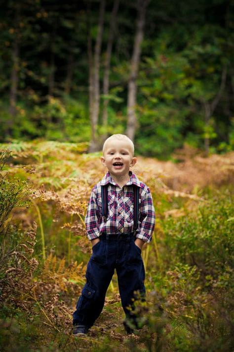 The Boy In The Woods Stock Photo Image Of Hair Modern 34131916