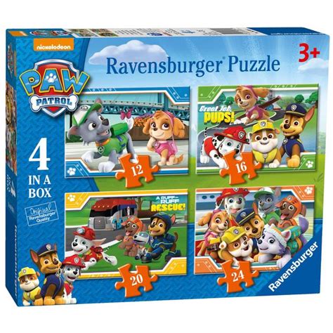 Paw Patrol 4 In A Box Jigsaw Puzzles Ocado