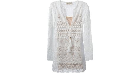 Emilio Pucci Crochet Dress In White Lyst