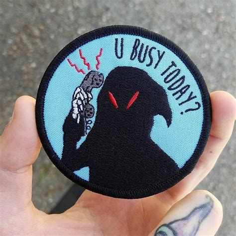 U Busy Today Embroidered Patch Etsy Funny Patches Embroidered