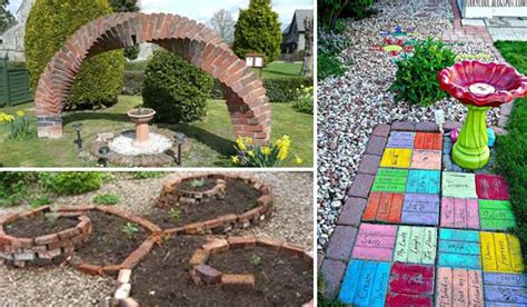 Want some fun diy ideas for bricks? DIY Ideas For Creating Cool Garden or Yard Brick Projects ...