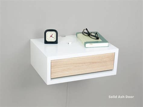 Contemporary Nightstand Floating Nightstand Side Table Etsy Uk Mesa