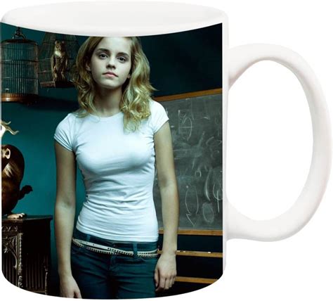 Anni69 Awesome Emma Watson Pic In White Top Ceramic Coffee Mug Price In