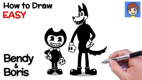 Cómo Dibujar A Bendy Y Boris Paso A Paso Bendy And The Ink Machine