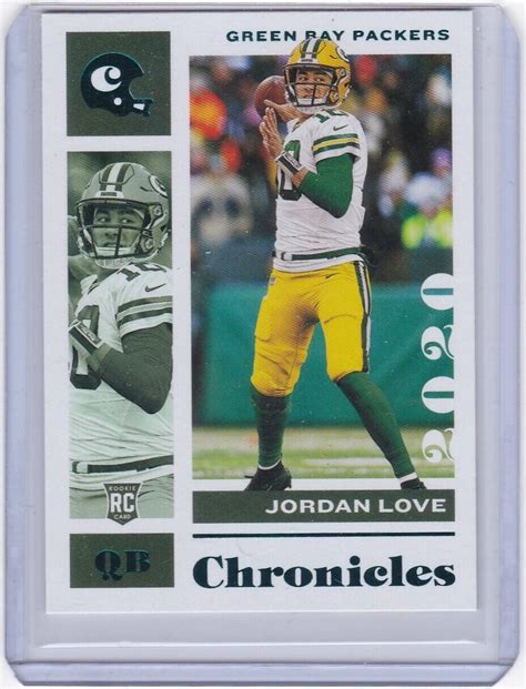 Jordan Love 2020 Panini Chronicles Teal Parallel Rookie Card Rc 38 Ebay