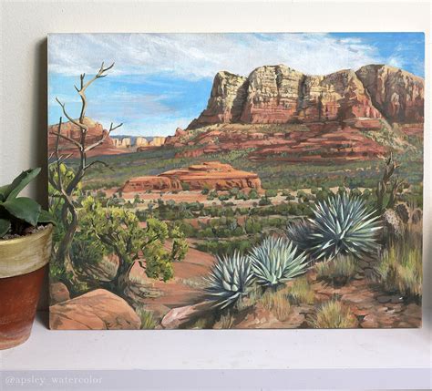 Arizona exterior painting company can come to your house and do the painting job in no time at the arizona painting company is out to change the home improvement industry with technology and. Arizona Landscape Painting in Acrylic on Behance