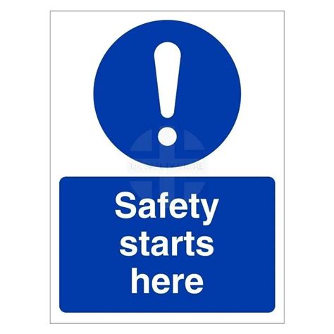 Safety Starts Here Sign Uk Safety Store