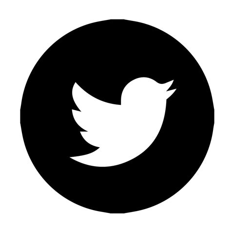 Black Twitter Icon Png