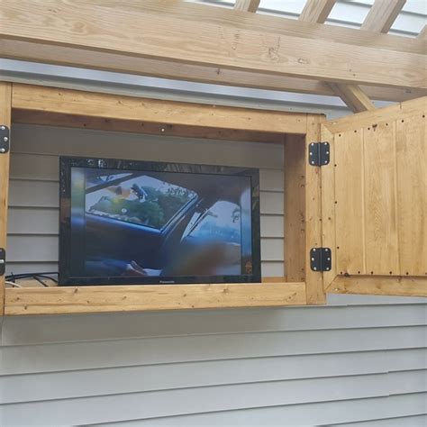 Urban sales offers stylish & affordable tv & entertainment units tailored to your style and functional needs. Outdoor TV cabinet - Cause my guy is spoiled! - RYOBI ...