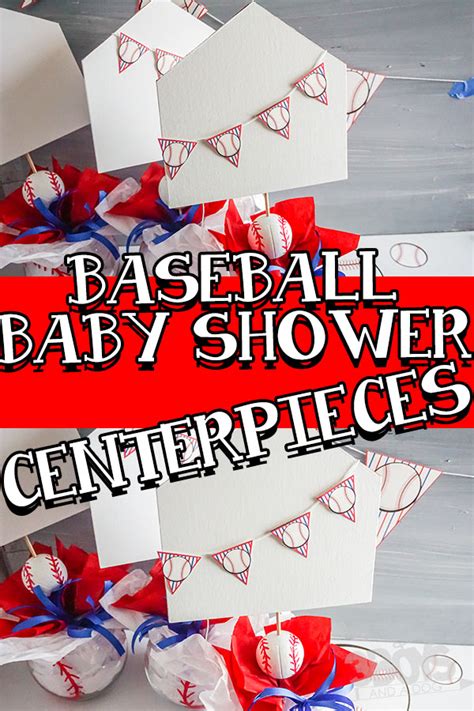 Baseball Themed Baby Shower Centerpieces
