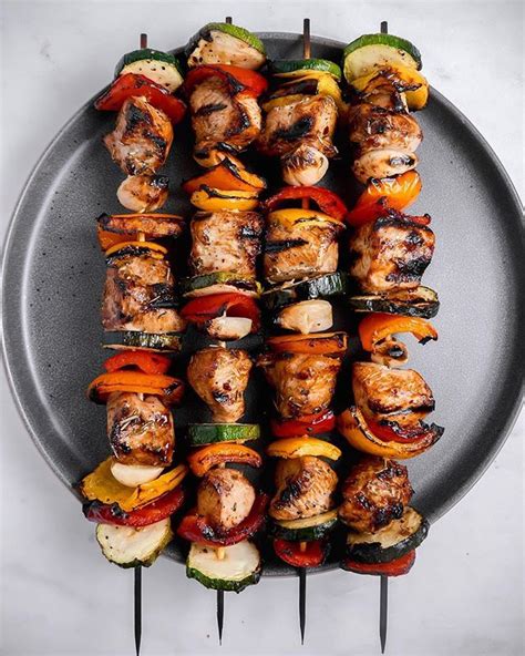 Cooking | the pioneer woman | peanut chicken, cooking. Marinated Grilled Chicken Skewers by girlwiththeironcast ...