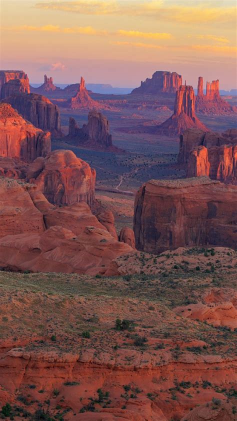 Sunrise At Hunts Mesa Viewpoint Monument Valley Navajo Tribal Park