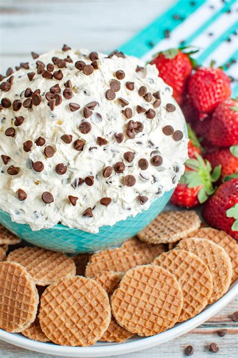Chocolate Chip Dip With Cream Cheese Dip Recipe Creations