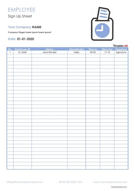10 Time Slot Sign Up Sheet Template Perfect Template Ideas