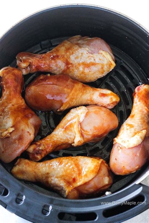 chicken air fryer teriyaki drumsticks sauce legs thighs breast wings marinated homemade maple basket