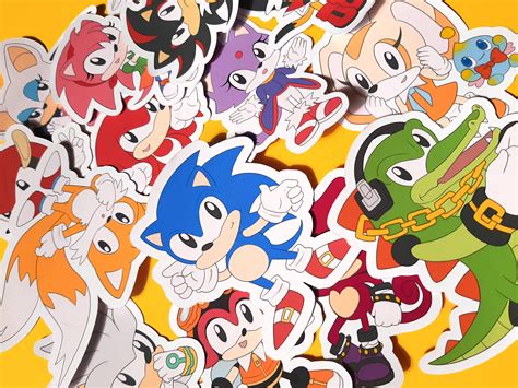 Sonic Stickers Etsy